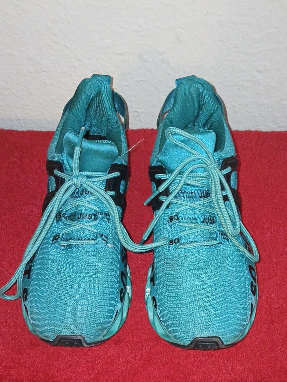 Teal Women's Performance Sneakers with Sculpted Sole